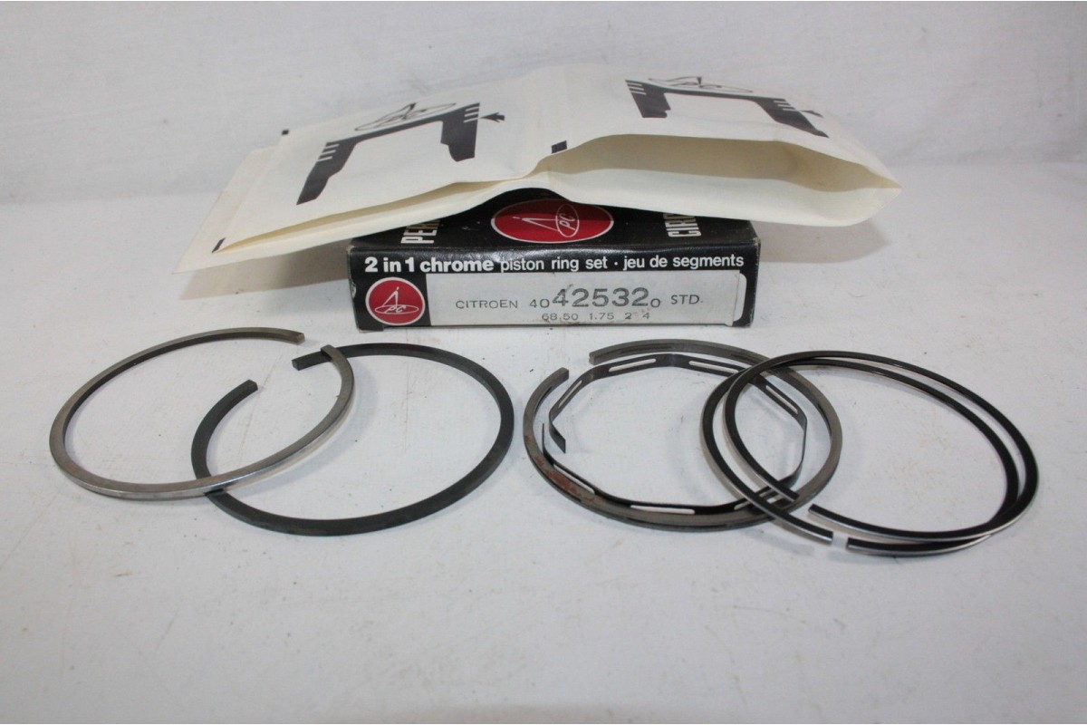 JEUX DE SEGMENTS MOTEUR D/68,5mm 1,75+2+4mm PC...CITROEN 2CV4 DYANE...