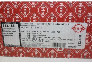 JOINT DE CULASSE ELRING 833 188...MERCEDES BENZ 300 D TD GD - Traca...