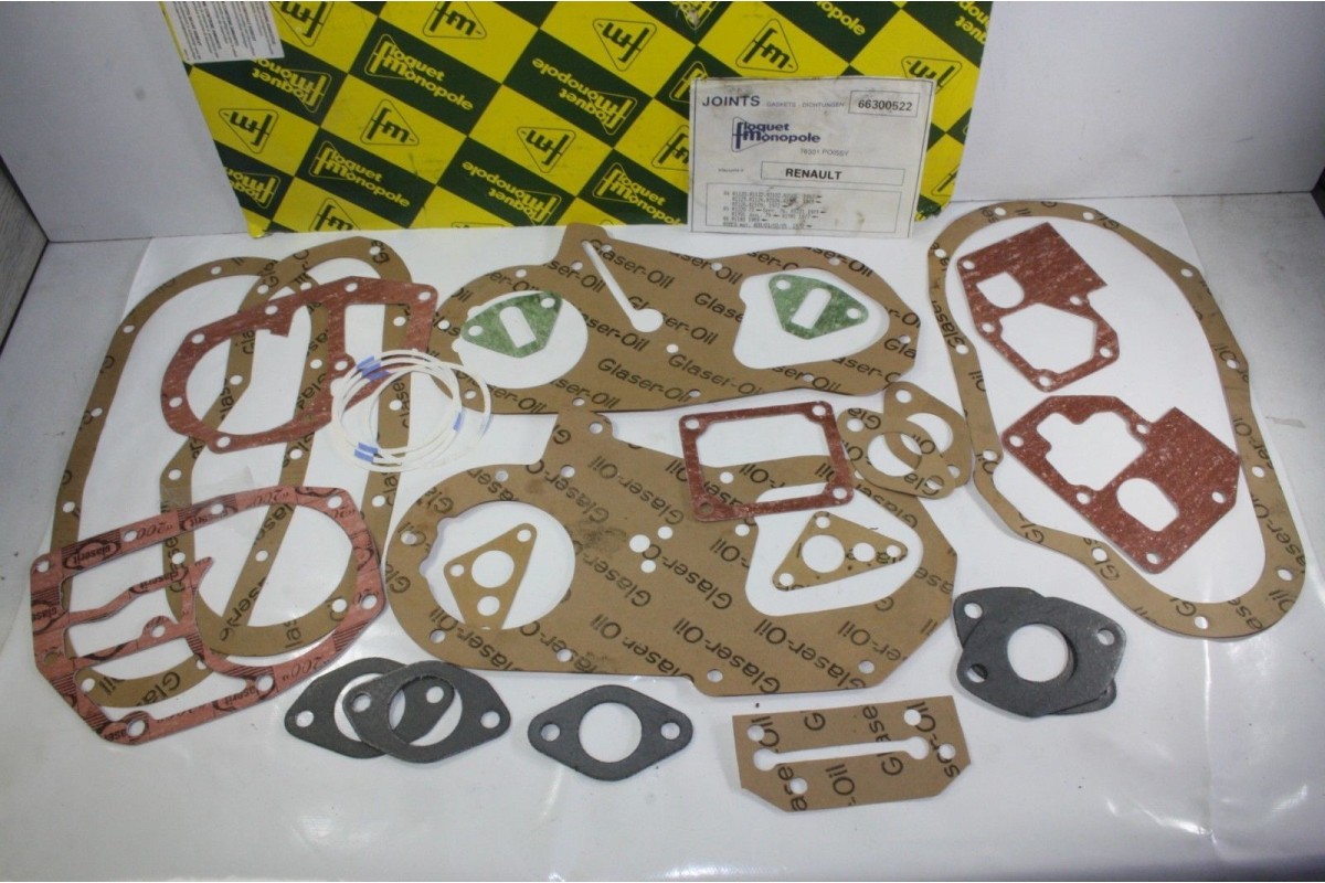 POCHETTE DE JOINTS MOTEUR FLOQUET MONOPOLE 66300522...RENAULT R4 R5...