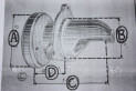 NEZ DE DEMARREUR RENAULT n°884 D/82mm...RENAULT AG CH Type 85