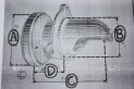 NEZ DE DEMARREUR RENAULT n°884 D/82mm...RENAULT AG CH Type 85 - Tra...