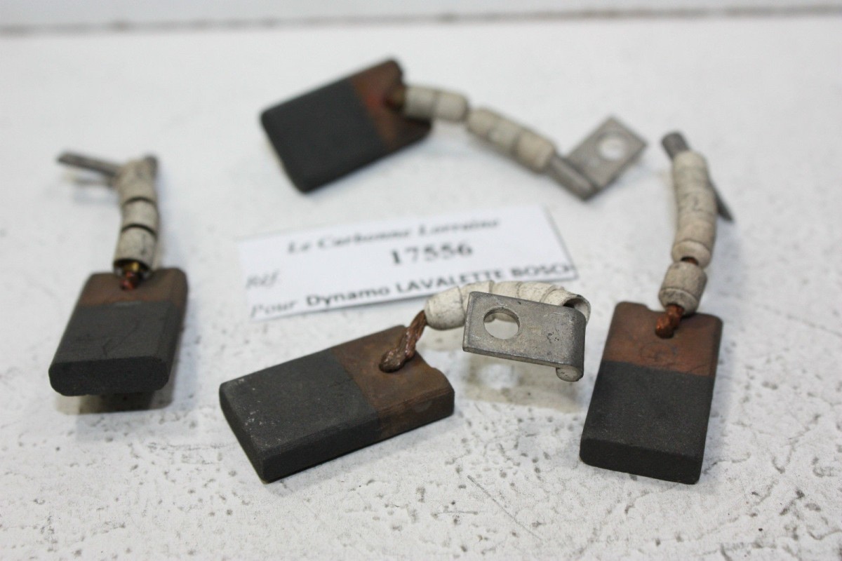 CHARBONS 17556 POUR DYNAMOS LAVALETTE-BOSCH...POUR AUTOS CAMIONS AN...