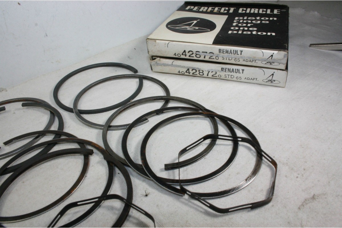 JEU DE SEGMENTS MOTEUR D/65mm PERFECT CIRCLE..RENAULT R4 R5 R6 - Tr...