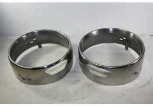 PAIRE DE CERCLAGES DE PHARE D/150mm...FIAT BMW - Tracauto1950