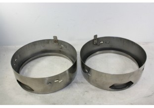 PAIRE DE CERCLAGES DE PHARE D/150mm...FIAT BMW - Tracauto1950