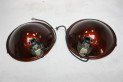 LOT DE 2 PARABOLES DE FEUX AD AUTEROCHE D/123mm..RENAULT R8 GORDINI SIMCA RALLYE