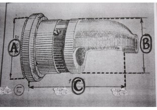 NEZ DE DEMARREUR CITROEN n°838 D/82,4mm...CITROEN TRACTION 15/6 1er...