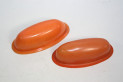 PAIRE DE CABOCHONS ORANGE...AUTOS CAMIONS UTILITAIRES