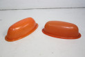 PAIRE DE CABOCHONS ORANGE...AUTOS CAMIONS UTILITAIRES