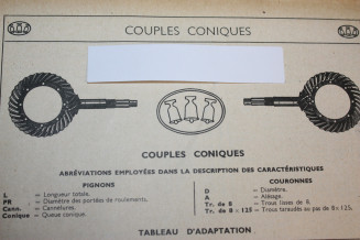 PIGNON DE COUPLE CONIQUE AUTOCLEM 7x44...CITROEN C6 T29 T32 - Traca...