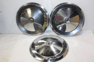 LOT DE 3 ENJOLIVEURS DE ROUE D/225mm...CITROEN 2CV