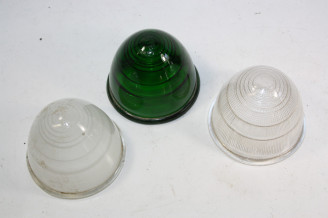 LOT DE 3 DE CABOCHONS DE FEUX EN VERRE SCINTEX...AUTOS DIVERS COLLECTIONS