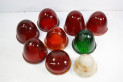 LOT DE 9 DE CABOCHONS DE FEUX EN VERRE ...AUTOS DIVERS COLLECTIONS