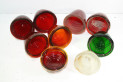 LOT DE 9 DE CABOCHONS DE FEUX EN VERRE ...AUTOS DIVERS COLLECTIONS