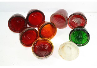 LOT DE 9 DE CABOCHONS DE FEUX EN VERRE ...AUTOS DIVERS COLLECTIONS