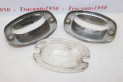 PAIRE DE CABOCHONS D'ECLAIREUR DE PLAQUE AR HELLA...VW OPEL FORD AUDI BMW...