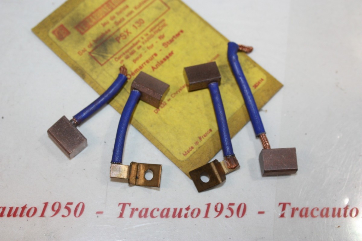 CHARBONS PSX 130 POUR DEMARREUR PARIS RHONE...SIMCA CHRYSLER 1307 1...