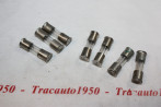 LOT DE 7 FUSIBLES A COLLERETTES 2/4 AMPERES...AUTOS ANCIENNES DIVER...