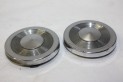 LOT DE 2 CENTRES D'ENJOLIVEURS DE ROUE  D/65mm...AUTOS DIVERS ANCIENNES COLLECTIONS