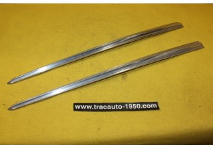 JEU DE 2 BAGUETTES ENJOLIVEURS DE CARROSSERIE L/445mm...AUTOS ANCIENNES DIVERS