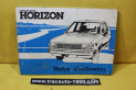 NOTICE D'UTILISATION OU LIVRET DE BORD...SIMCA TALBOT HORIZON