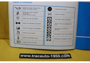 NOTICE D'UTILISATION OU LIVRET DE BORD...SIMCA TALBOT HORIZON