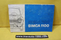 NOTICE D'UTILISATION OU LIVRET DE BORD...SIMCA TALBOT 1100