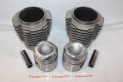 JEU DE CHEMISES/PISTONS MOTEUR CITROEN 602cm3...2CV 6