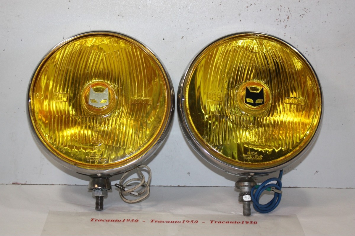 Lot De Phares Antibrouillard Marchal 959 IODE - 4 Lampes Avec Supports Et Couvercles, Occasion, Fabrication France