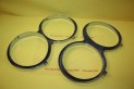 PAIRE DE CERCLAGES DE PHARES DOUBLES...FIAT 124 SPORT