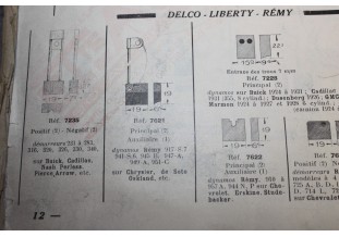 CHARBONS 4402 POUR DYNAMOS DELCO-REMY...CHRYSLER DESOTO OAKLAND NASH BUICK voir descriptif