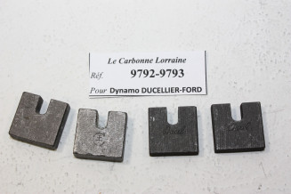 CHARBONS 9792/9793 POUR DYNAMOS DUCELLIER-FORD...FORD AVANT GUERRE voir descriptif