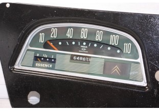 TABLEAU DE BORD COMPTEUR VEGLIA 110km/h 12V...CITROEN UTILITAIRES HY 1958/68 voir descriptif