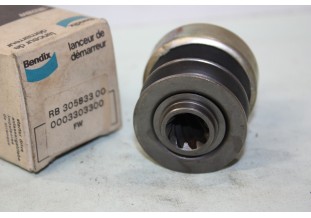LANCEUR BENDIX 305833 POUR DEMARREUR DUCELLIER 6176,6226,532007 et PARIS RHONE D8E...SIMCA TALBOT 1100 voir descriptif