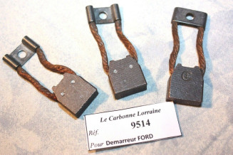 LOT DE 3 CHARBONS 9514 POUR DEMARREURS FORD...FORD A AA avant 1930