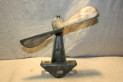 ENSEMBLE HELICE DE VENTILATEUR + POULIE + SUPPORT...AUTOS TRACTEURS ANCIENS COLLECTION voir descriptif