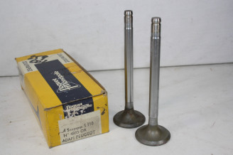 LOT DE 2 SOUPAPES D'ECHAPPEMENT FLOQUET MONOPOLE S110...PEUGEOT 404L 404C J7B