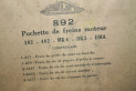 JEU D'ARRETOIRS POUR MOTEUR PEUGEOT JS 892...PEUGEOT 302 402 voir descriptif