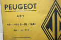 ARRETOIR DE PALIER POUR MOTEUR PEUGEOT JC 715...PEUGEOT 401 voir descriptif