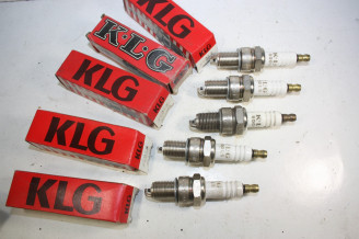 LOT DE 5 BOUGIES KLG 800 LS...ALFASUD SIMCA FIAT LANCIA FORD PEUGEOT RENAULT BMW