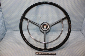 VOLANT 3 BRANCHES AVEC CERCLO KLAXON HELLA D/425mm...FORD TAUNUS P3 P4 P5 voir descriptif