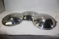 LOT DE 3 ENJOLIVEURS DE ROUE METAL D/210mm...CITROEN ID DS GS