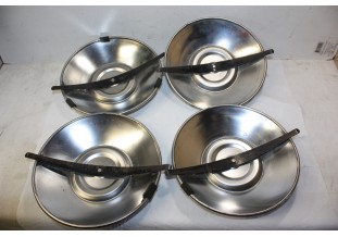 JEU DE 4 ENJOLIVEURS DE ROUE METAL D/210mm...CITROEN ID DS GS