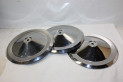 LOT DE 3 ENJOLIVEURS DE ROUE METAL D/222mm...CITROEN 2CV