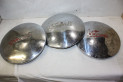 LOT DE 3 ENJOLIVEURS DE ROUE METAL D/250mm...SIMCA 8