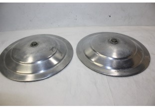 LOT DE 2 ENJOLIVEURS DE ROUE ALU D/227mm...PEUGEOT 203 403 404