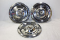 LOT DE 3 ENJOLIVEURS DE ROUE INOX D/235mm...PEUGEOT 304 SERIE 2