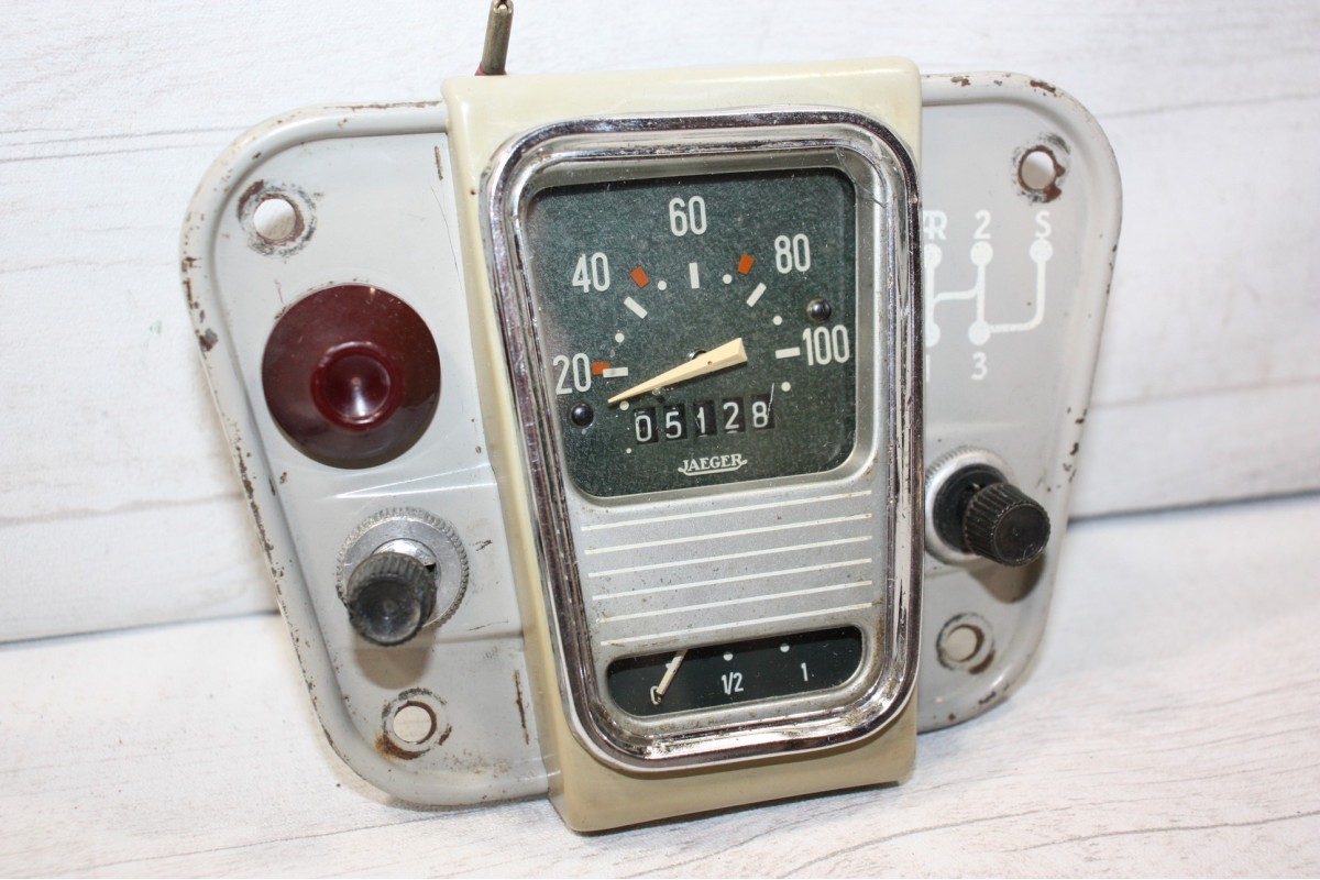 COMBINE BLOC COMPTEUR 6V JAEGER 100km/h...CITROEN 2CV AZ 1962/70