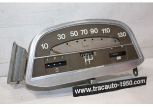 COMBINE BLOC COMPTEUR FOND MARRON 12V VEGLIA 130km/h...CITROEN AMI 6 2CV 4 2CV 6