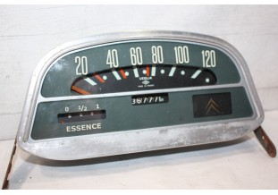 COMBINE BLOC COMPTEUR FOND GRIS 6V ED VEGLIA 120km/h...CITREN AMI 6 1961/66